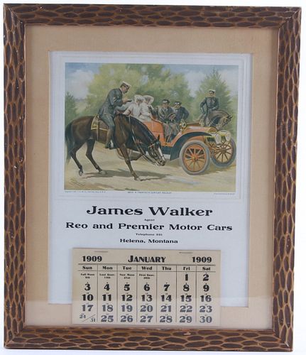 Helena MT James Walker Calendar Advertisement 1909