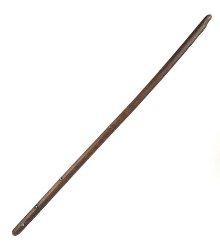 C. 1850 Century Sioux Coup Stick w/ Brass Tacks