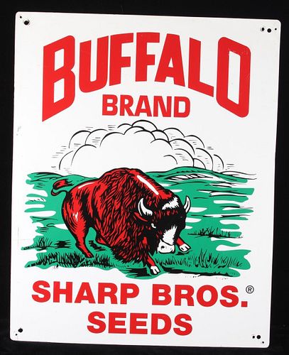 Original Buffalo Brand Sharp Bros Seeds Sign
