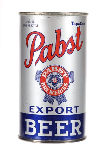 1935-40 Pabst Blue Ribbon Export Flat Top Beer Can