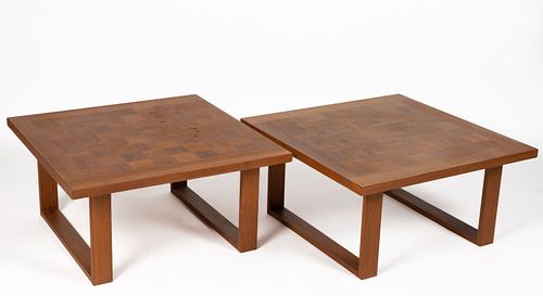 PAIR OF PAUL CADOVIUS FOR FRENCH & SON DANISH TEAK COFFEE TABLES
