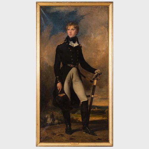 Victor Amedee Faure (1801-1878): Portrait of Antoine Philippe d'Orleans Duc de Montpensier, Full-Length