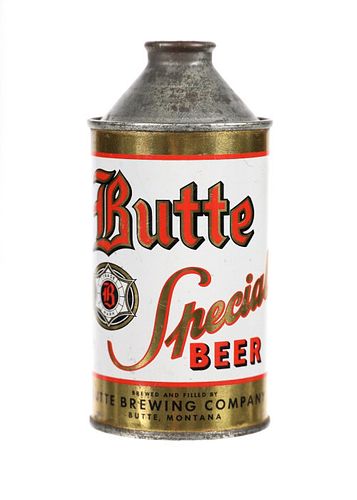 1950s Vintage Butte Special Beer Cone Top Can