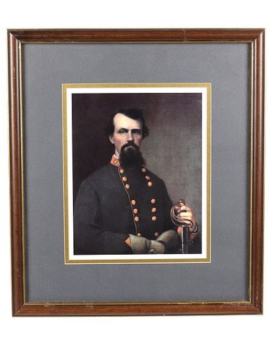 Confederate General Nathan Forrest (1821-77) Print