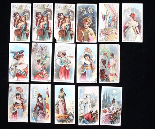 Dukes Cigarettes Collectors Cards C. 1890 (16)