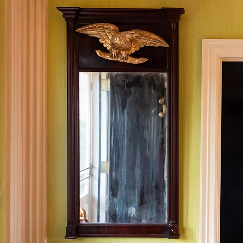 Federal Style Mahogany and Giltwood Pier Mirror