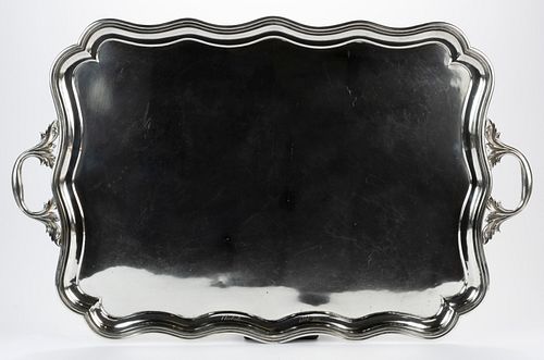 RUSSIAN 0.875 SILVER SERVING TRAY