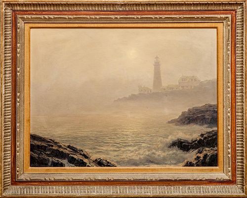 Josef M. Arentz (1903-1969): Lighthouse in Fog