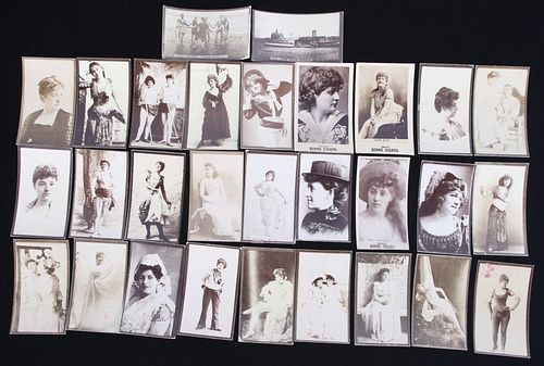 C. 1880-1900s Black & White Cabinet Cards (29)