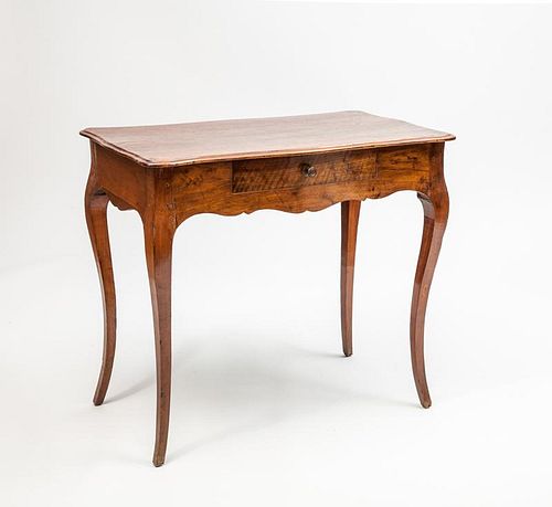 Louis XV Style Provincial Stained Fruitwood Side Table