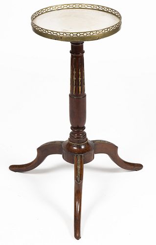 FRENCH MARBLE-TOP CANDLESTAND
