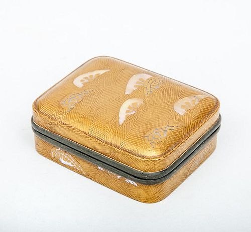 Japanese Mother-of-Pearl Inlaid Lacquer Box