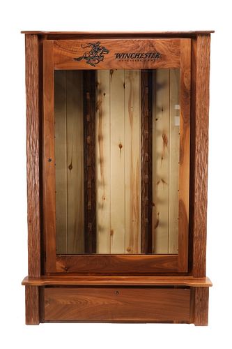 Winchester Repeating Arm Walnut Rifle Display Case