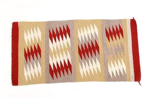 Navajo Gallup Trading Post Hand Woven Rug c. 1960s