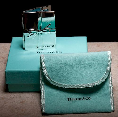 Tiffany Bows Double Folding Frame, Sterling Silver