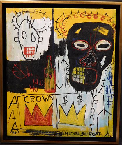 Manner of Jean Michel Basquiat: Untitled