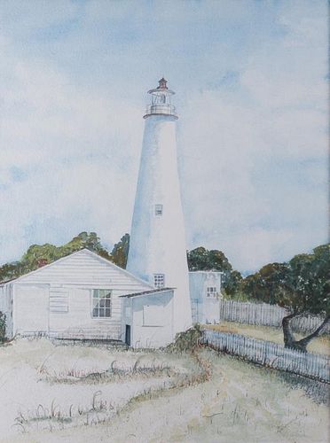 Girouard Lighthouse Watercolor