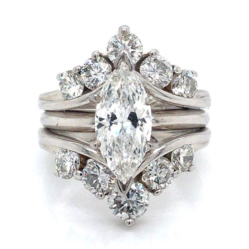 14k Diamond Engagement Ring Set
