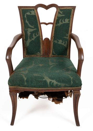 EUGENE SCHOEN (AMERICAN, 1880-1957), ATTRIBUTED, COMMISSIONED OCEAN LINER CHAIR
