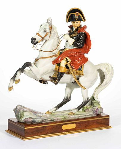 ENGLISH ROYAL WORCESTER LIMITED EDITION NAPOLEON EQUESTRIAN FIGURAL GROUP