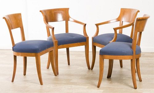 Biedermeier Style Fruitwood Dining Chairs