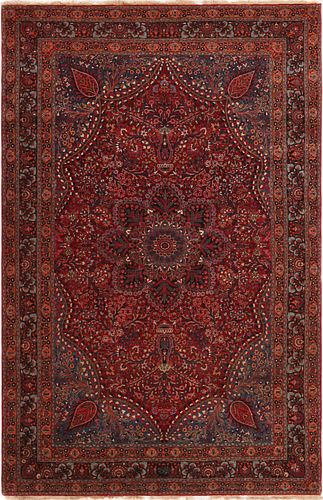 Antique Persian Khorassan Rug 6 ft 8 in x 4 ft 2 in (2.03 m x 1.27 m)