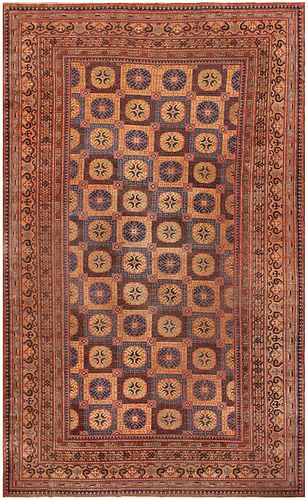 Antique Khotan Room Size Rug 14 ft x 8 ft 7 in (4.27 m x 2.62 m)
