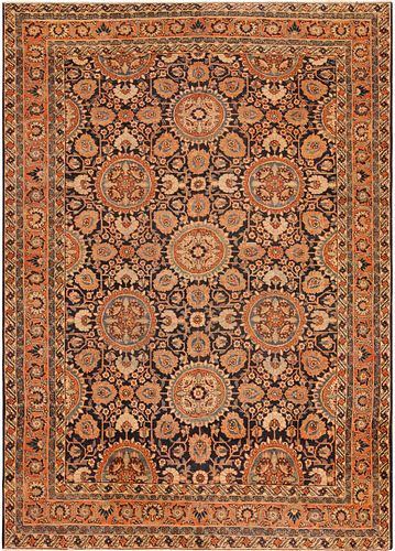 Antique Persian Tabriz Area Rug 10 ft 6 in x 7 ft 9 in (3.2 m x 2.36 m)
