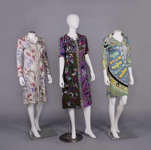THREE EMILIO PUCCI PRINTED DRESSES, ITALY, 1960-1970