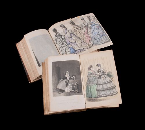 TWO GODEY’S LADY’S BOOKS, PHILADELPHIA, 1855 & 1872