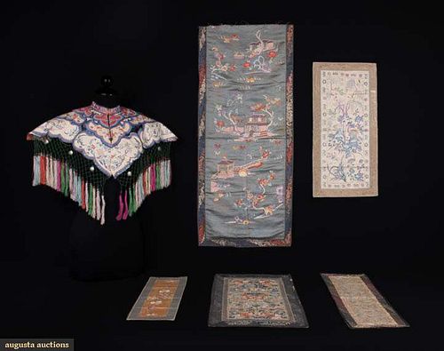 CLOUD COLLAR & EMBROIDERED PANELS, CHINA, LATE 19TH-EARLY 20TH