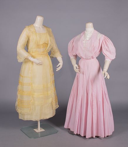ONE PARTY & ONE DAY DRESS, c. 1903 & LATE 1910s