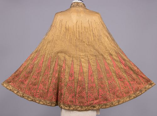 LAME' EMBROIDERED SILK CAPELET, 1920s