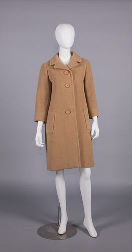 DIOR NEW YORK CAMEL COAT, EARLY 1960s