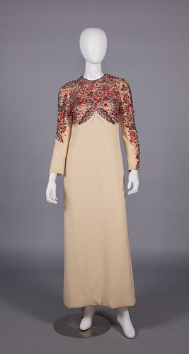 UNLABELED GALANOS EVENING GOWN, AMERICA, c. 1966