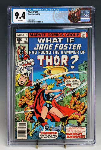 WHAT IF? #10 CGC 9.4 FIRST JANE FOSTER AS THOR