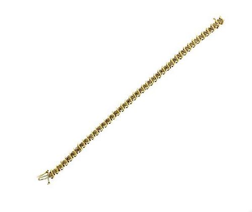 14K Gold Diamond Tennis Bracelet