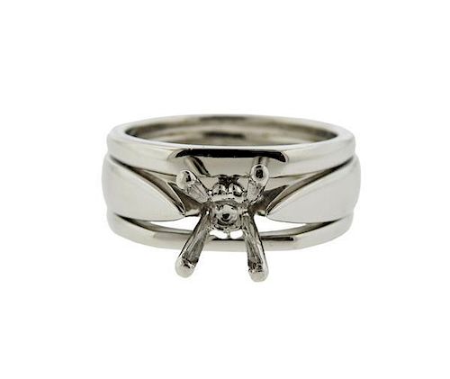 Scott Kay Platinum Engagement Ring Mounting