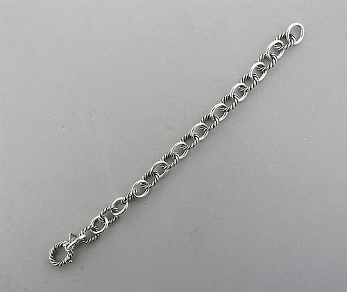 David Yurman Sterling Silver Cable Bracelet