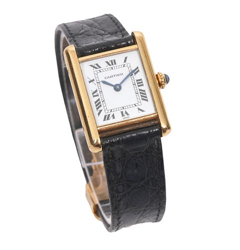 Cartier 18K Solid Gold Lady's Tank Watch