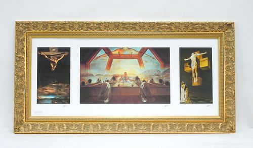 Salvador Dali Triptych Giclee, Christ in 3.