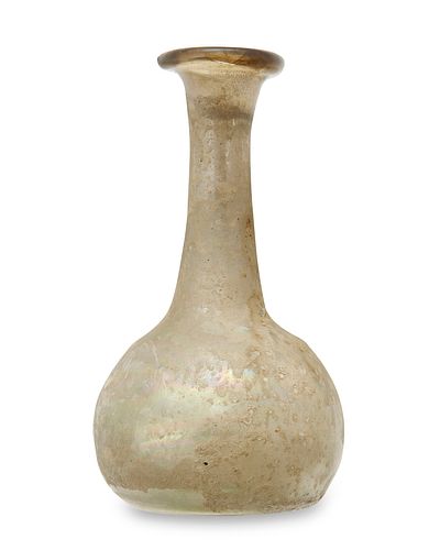 A Roman-style glass bud vase