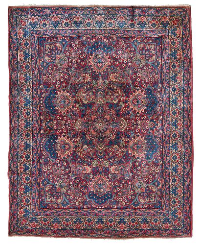 A Persian Kerman variety rug