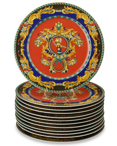 A group of Versace "Le Roi Soleil" charger plates