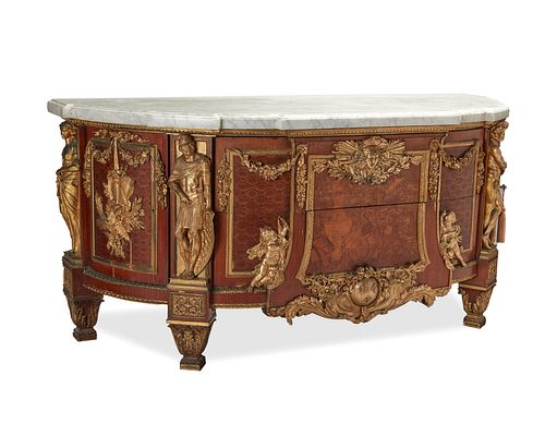 A Louis XVI-style commode after Jean-Henri Riesener