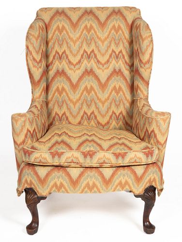 AMERICAN OR BRITISH WING-BACK EASY CHAIR