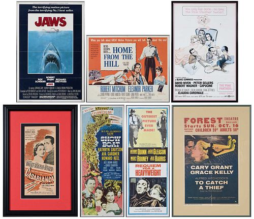 Collection of Seven Vintage Movie Posters, Related