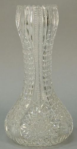 American Brilliant cut vase Waldorf pattern. 
(minor chip on side) 
ht. 12in.