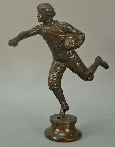 Jonathan Scott Hartley (1845-1912) 
bronze 
Nearing the Goal 
ht. 15 1/2in.
