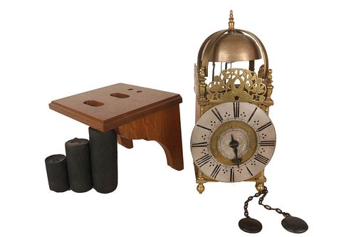 Engraved Brass Lantern Clock
